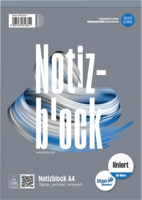 Ursus Notizblock, mikroperforiert, liniert, DIN A4