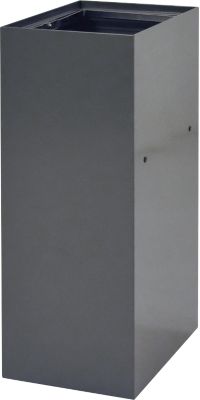 V-Part Modulares Abfalltrennsystem, 60 Liter, pulverbeschichteter Stahl, B 263 x T 335 x H 700 mm, dunkelgrau