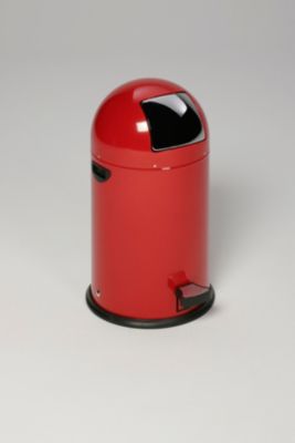 VAR Müllsackständer, 22 l, mit Fusspedal, rot, 5,4 kg, Metallgriff, Inneneimer Stahl