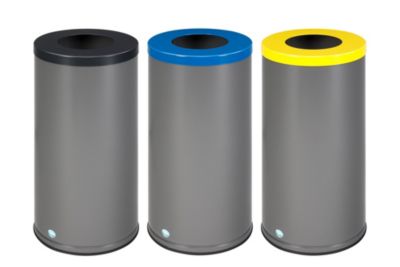 VAR Müllsackständer WSG 70, 3-fach Sortierung, 210 l Gesamtvolumen, Aluminium-Griff, 22 kg