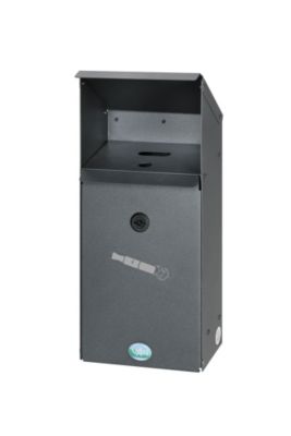VAR Wandascher EZS 1, Inhalt 3,7 l, Stahl-Inneneimer, Gewicht 3,5 kg, eisenglimmer beschichtet