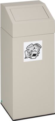VAR Wertstoffsammler, Inhalt 45 Liter, grau