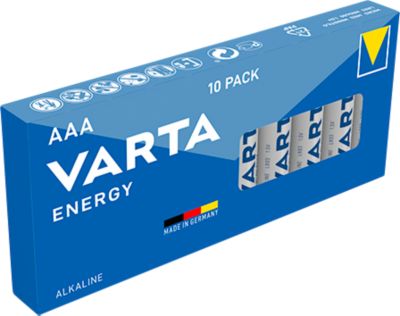 VARTA Alkaline-Batterien ENERGY, Micro AAA, 10 Stück
