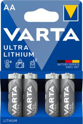 VARTA Batterie PROFESSIONAL LITHIUM, Mignon AA, 1,5 V, 4 Stück