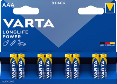 VARTA Batterien Longlife Power, Spannung 1,5 V, besonders langlebig, Micro AAA, 8 Stück