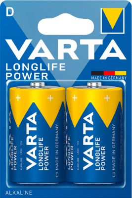VARTA Batterien Longlife Power, Spannung 1,5 V, besonders langlebig, Mono D, 2 Stück