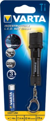 Varta LED-Taschenlampe Indestructible Key Chain, 1AAA Batterien, 12 Lumen