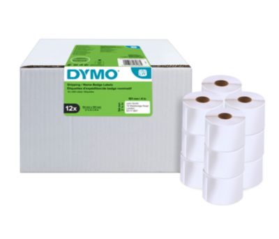 Versandetiketten Dymo® S0722420, 54 x 101 mm, für Internetmarken, permanenthaftend, Papier, weiß, 12 Rollen mit jeweils 220 Stück