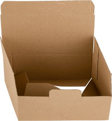 Versandkarton, mit Automatikboden, wiederverschließbar, bis 20 kg, L 175 x B 105 x H 75 mm, Wellpappe, braun