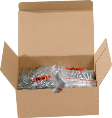 Versandkarton, mit Automatikboden, wiederverschließbar, bis 20 kg, L 175 x B 105 x H 75 mm, Wellpappe, braun