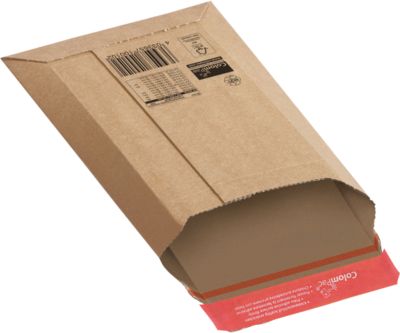 Versandtaschen ColomPac, Wellpappe, haftklebend, recyclebar, 20 Stück, B 150 x H 250 mm, braun