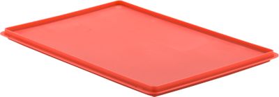 Verschlussdeckel EF-D 64 für Kasten im EURO-Maß, rot