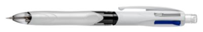 Vierfarbkugelschreiber BIC® 4 Colours® 3+1 HB, dokumentenecht, inkl. Ersatzminen, grau/weiß