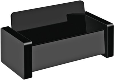 Visitenkartenständer WEDO Black Office, schwarz mattiert/glänzend