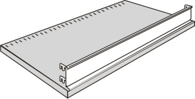 Voorzetlijst - stalen -  B 994 x H 85 mm - voor legbordstelling R 3000 en R 4000