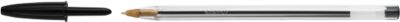 Vorteilspack Kugelschreiber mit Kappe BIC® Cristal® Original, 0,4 mm, schwarz, 100 Stück