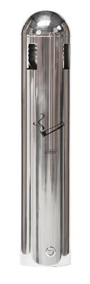 Wandascher Probbax, Volumen 1,8 l, mit Trichter, verschliessbar, mit Dach, B 102 x T 110 x H 500 mm, Edelstahl, edelstahlfarben