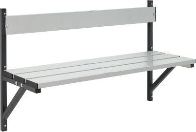Wandbank, Alu, 1015 mm breit, anthrazit (RAL 7016)