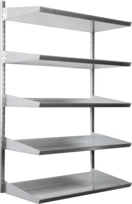 Wandregal, 5 Böden, ohne Kästen, L 1000 x B 640 x T 300 mm