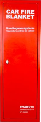 Wandschrank W1960-R, für Brandbegrenzungsdecken S-TYPE bis L 7500 x B 9000 mm, abschließbar, B 400 x T 350 x H 1200 mm, Stahlblech, feuerrot RAL 3000