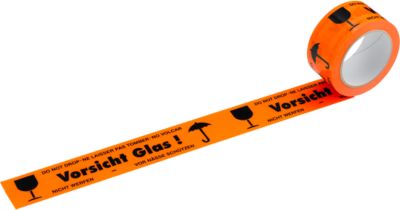 Warn-Klebeband "Vorsicht Glas", 6 Rollen