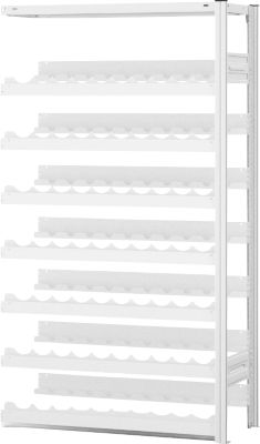 Weinflaschenregal, Anbaufeld, Stecksystem, 7 Einsätze, H 1750 x B 1000 x T 300 mm
