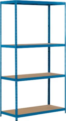 Weitspann-Steckregal, Komplettregal 1,5 m, incl. 4 Böden, 800mm Tief, 2800x1500x800 mm