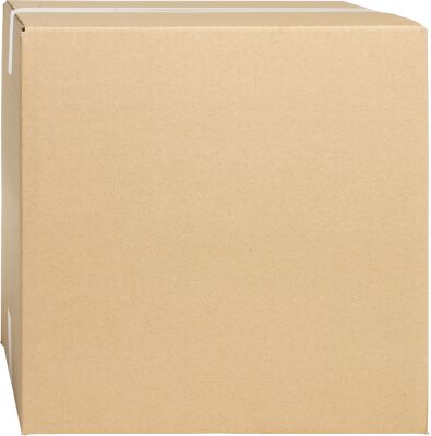 Wellpapp-Faltkartons, 1-wellig, 300 x 300 x 300 mm, braun