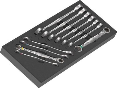 WERA Werkzeugmodul 9730, 11-teilig, mit Schaumstoffeinlage, wasser- und ölabweisend, B 185 x H 55 x T 405 mm
