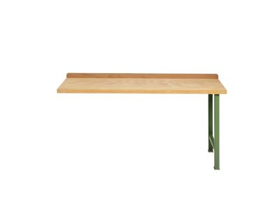 Werkbank, Grundausf., Anbaueinheit, B1500 mm, grün 