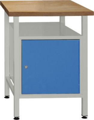 Werkbank mit 1 Tür und 1 Fachboden
