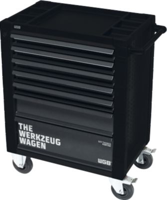Werkstattwagen, 103 tlg., Stahlblech/ABS, 7 Schubladen, mit Handgriff, Zentralverriegelung