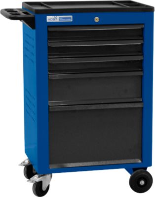 Werkstattwagen BASIC, 5 Schubladen, blau