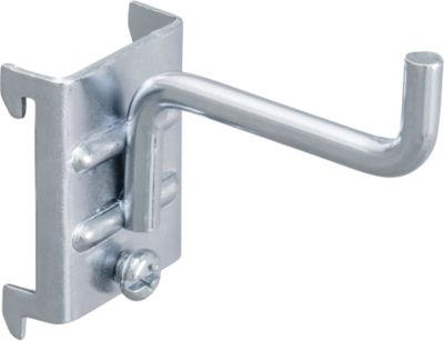 Werkzeughalter WFI, für Lochplatten mit Lochgröße 9 x 9 mm & Lochabstand 38 mm, L 50 mm, Stahl, 5 Stück