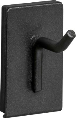 Werkzeughalter WFI, magnetisch, 1 Haken, Ø 5 x L 38 mm, Stahl, schwarz, 2 Stück