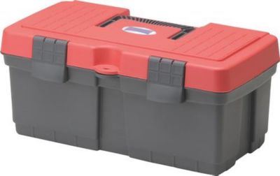Werkzeugkoffer HÜNERSDORFF, mit Tragegriff, B 485 x T 260 x H 230 mm, Polypropylen, grau