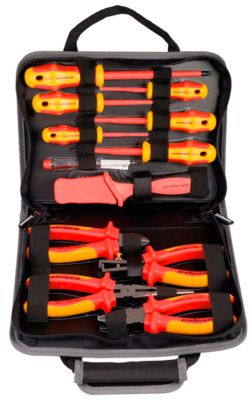 Werkzeugmappe PROJAHN proficraft VDE ELEKTRO, 12-tlg., in ergonom. Stofftragetasche, B295xT230xH65 mm