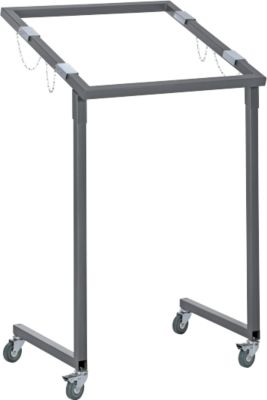 Wertstoffsammler, fahrbar + 50 Wertstoffsäcke, transparent