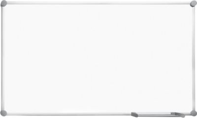 Whiteboard 2000 MAULpro, weiß emailliert, Rahmen platingrau, 900 x 600 mm