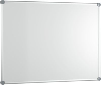 Whiteboard 2000 MAULpro, weiß kunststoffbeschichtet, Rahmen platingrau, 1800 x 900 mm