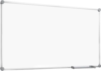 Whiteboard 2000 MAULpro, weiß kunststoffbeschichtet, Rahmen platingrau, 900 x 600 mm