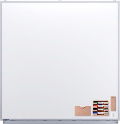 Whiteboard Legamaster PROFESSIONAL, Höhe 1200 mm, Breite 1200 mm, mit umfangreichem Zubehör