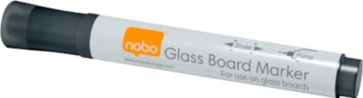 Whiteboard Marker nobo, auch für Glasboards geeignet, 4 Stück, schwarz