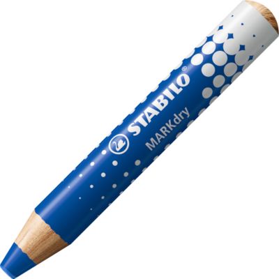 Whiteboard Marker Stabilo MarkDry, Rundpsitze, 1-10 mm, schnell trocknend, 5 Stück, blau
