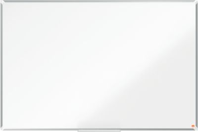 Whiteboard Nobo Premium Plus, magnethaftend, mit Ablageschale, B 1500 x H 1000 mm, Stahl lackiert, weiß, inkl. Boardmarker