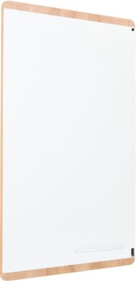 Whiteboard Rocada Natural Skinboard, magn.haftend, Hoch/Quer, Ablageschale, Stahl auf Holz, B 1000 x H 1500 mm