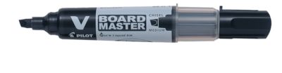 Whiteboardmarker PILOT V-Board Master, nachfüllbar, Tintenstandanzeige, Keilspitze, schwarz, 1 Stück