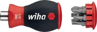 Wiha Bit-Set Stubby, Sternprofil,  Aufbew. Kunststoffbeutel, 7-teilig, inkl. Magazinbithalter