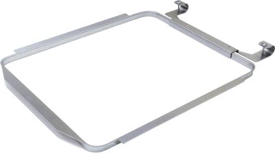 Winkelring für Mülltonnen mit Volumen 80 l, inkl. Montagematerial, B 380 x T 463 x H 45 mm, Stahl, verzinkt