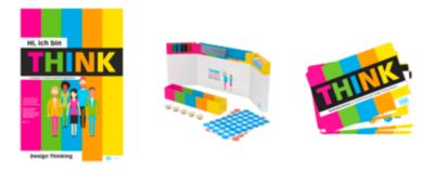 Workshop Set PLAYROOM THINK FLIP, 1 Flipchartblock mit 14 vorgedruckten Blatt für Design Thinking/Innovationsprozesse + Zubehör, mehrfarbig